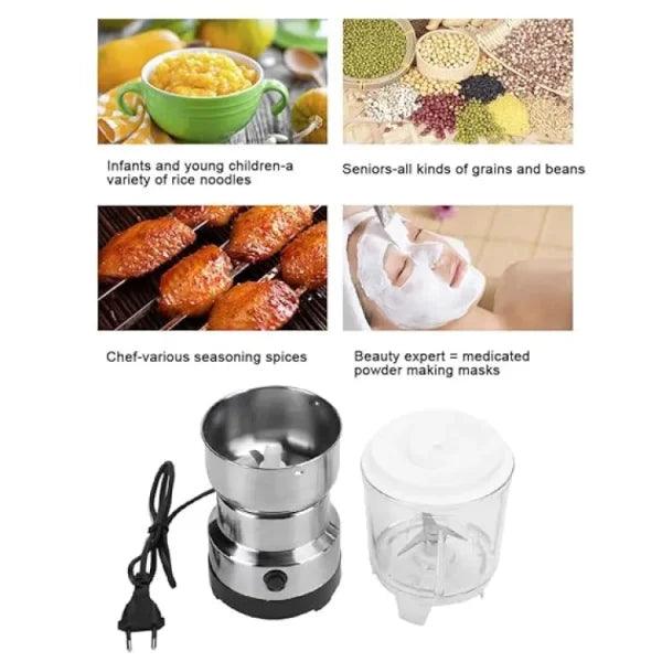 2 In 1 Coffee And Juice Electric Blender, Coffee Grinder, Bean Grinder, Multifunctional Stainless Steel For Herbal Spice Salt Pepper - Shumeldi