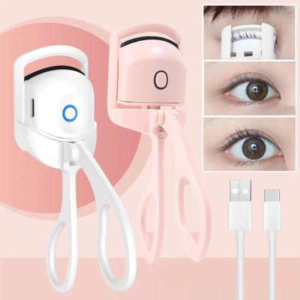 Automatic Eyelash Curler | Electric Eyelash Curler, Eye Beauty Makeup Tools, Long Lasting Curling (random Color) - Shumeldi