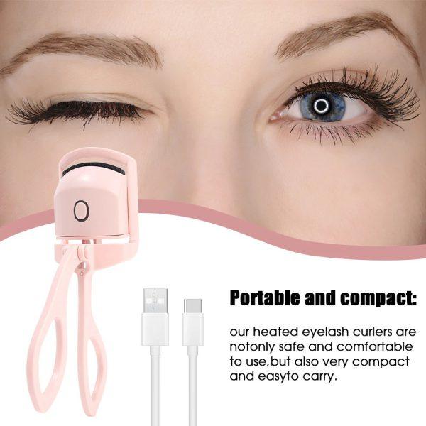 Automatic Eyelash Curler | Electric Eyelash Curler, Eye Beauty Makeup Tools, Long Lasting Curling (random Color) - Shumeldi