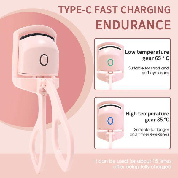 Automatic Eyelash Curler | Electric Eyelash Curler, Eye Beauty Makeup Tools, Long Lasting Curling (random Color) - Shumeldi