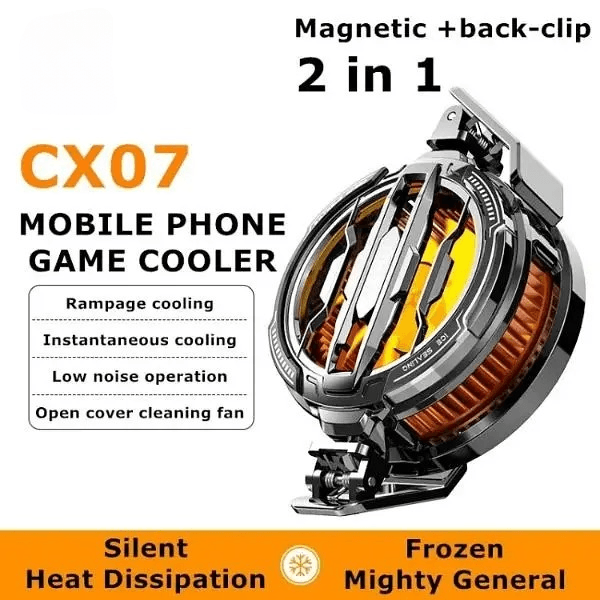 Cx07 Mobile Phone Radiator | Mobile Cooling Rediator Fan – 15w Semiconductor Radiator – Magnatic Cooling Fan Universal Phone Cooling Fan - Shumeldi