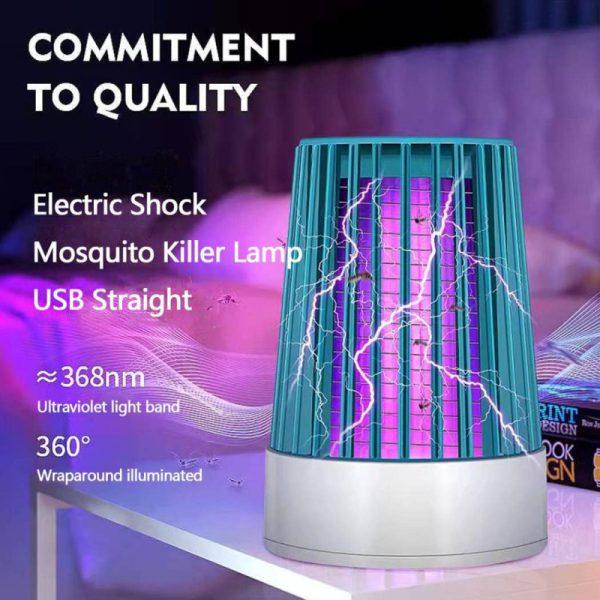 Electric Shock Uv Mosquito Killer Lamp – Usb Bugs Zapper Light, Non Toxic And No Radiation Lamp( - Shumeldi