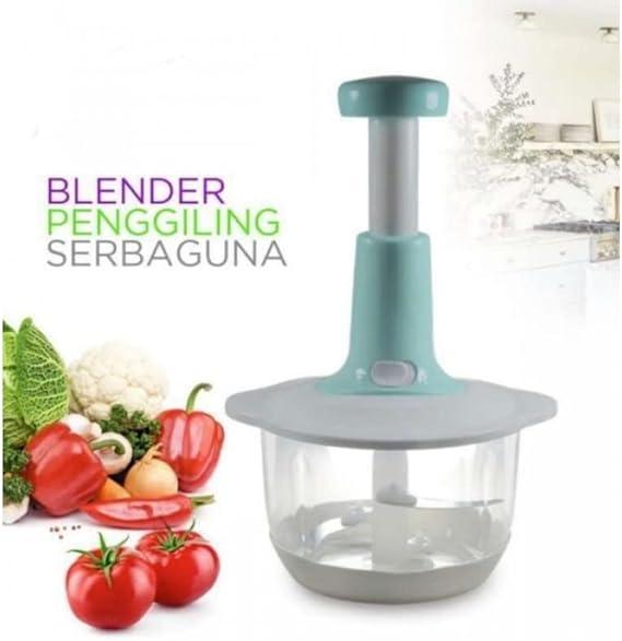 Manual Food Chopper, Multifunctional Vegetable Cutter, Speedy Chopper, Hand Press Manual Speedy Chopper, Multifunctional Vegetable Cutter – 2l - Shumeldi