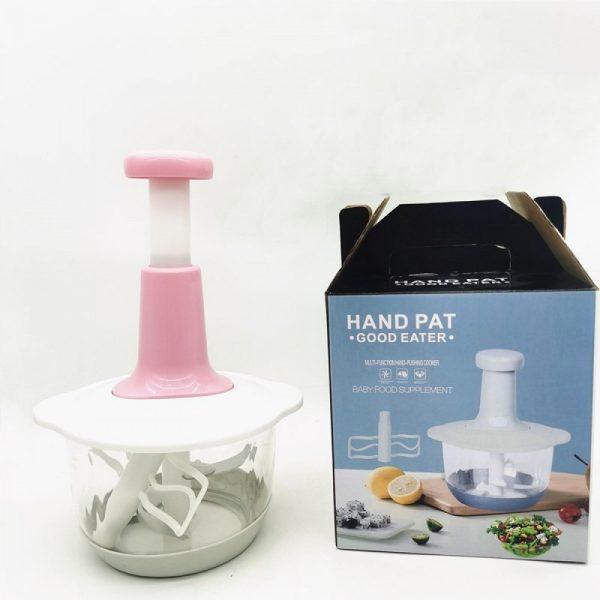 Manual Food Chopper, Multifunctional Vegetable Cutter, Speedy Chopper, Hand Press Manual Speedy Chopper, Multifunctional Vegetable Cutter – 2l - Shumeldi