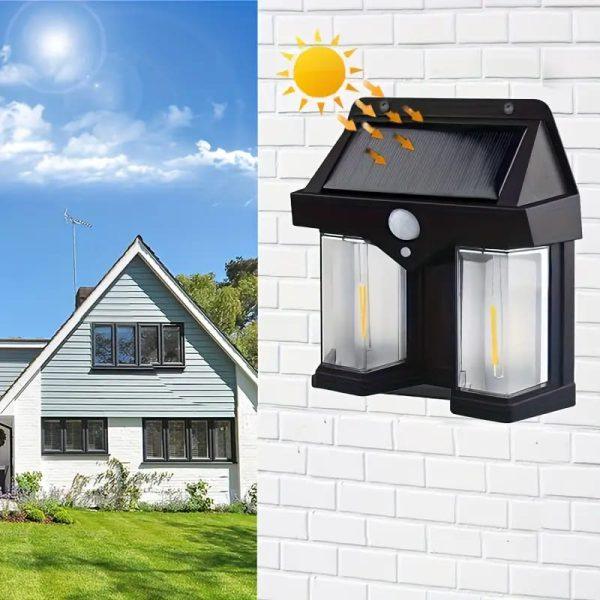 Outdoor Solar Wall Lamp Outdoor Tungsten Lamp Induction Garden Lamp Garden Villa Night Lamp - Shumeldi